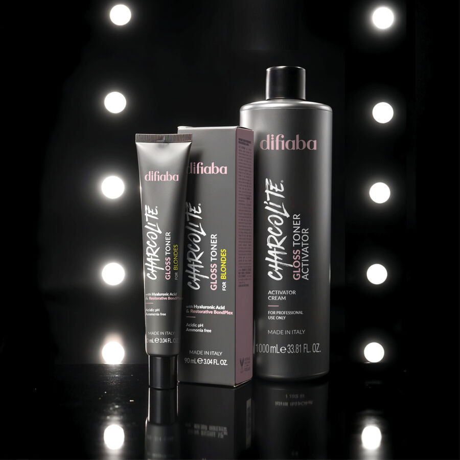 DIFIABA Charcolite – Coloración Profesional  Tinte capilar con tecnología Charcolite para un color intenso, brillante y de apariencia saludable
