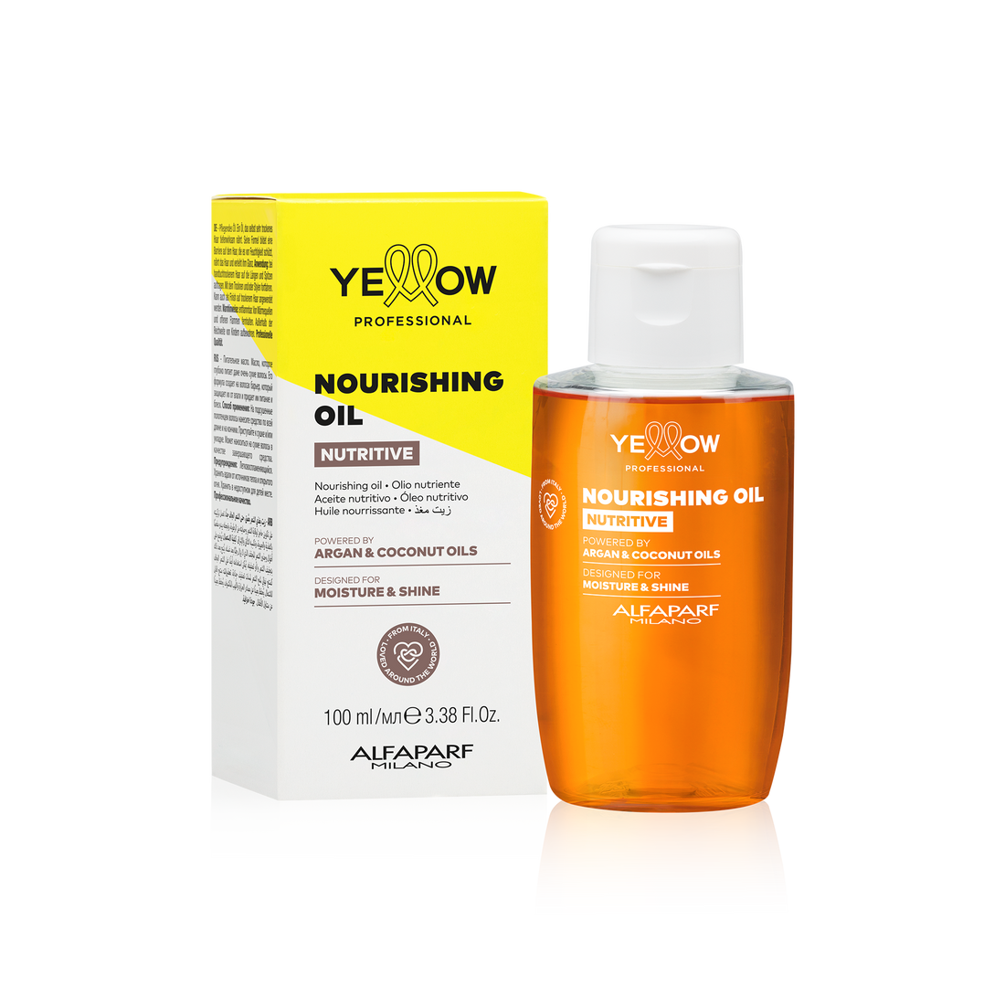 Alfaparf Milano Yellow Professional Nutritive Nourishing Oil 100 ml | Aceite Nutritivo para el Cabello