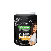 Curlys Aloe Vera con Argán y Jojoba 2 en 1 – Crema de Peinar 946 ml
