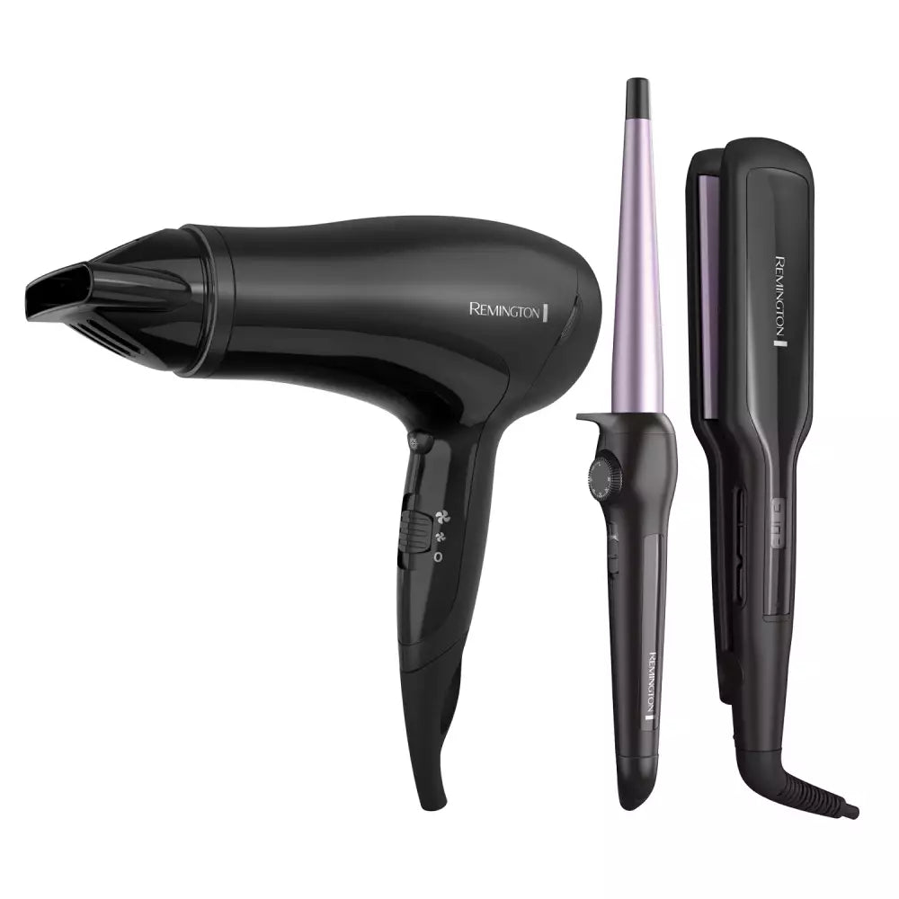 Mega Pack Remington: Plancha, Secador y Ondulador S5520-D3015MLF