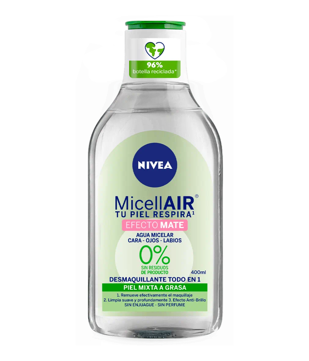 Agua Micelar Cara, Ojos y Labios – 400 ml