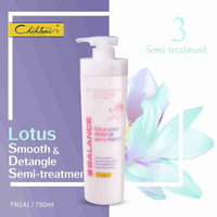Chihtsai Balance Lotus Semi Treatment – 750 ml  Tratamiento profesional hidratante y equilibrante para cabello seco, maltratado y con frizz