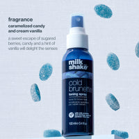 Milk_shake Cold Brunette Toning Spray – 100 ml  Spray matizador sin enjuague para cabellos castaños y rubios oscuros