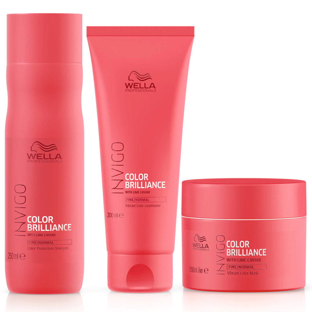 Wella Professionals Invigo Brilliance Shampoo & Conditioner - Color Protection and Vibrancy for Fine/Normal Hair