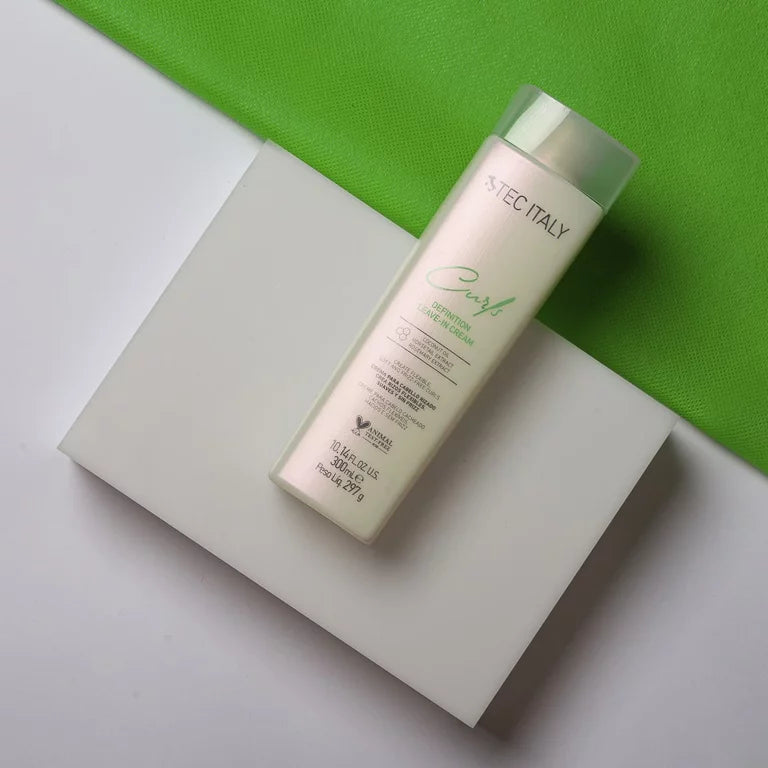 Tec Italy Curls Leave-In Cream 300 ml – Crema para Rizos Definidos y Suaves sin Enjuague