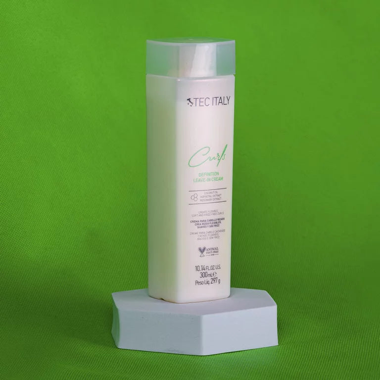Tec Italy Curls Leave-In Cream 300 ml – Crema para Rizos Definidos y Suaves sin Enjuague