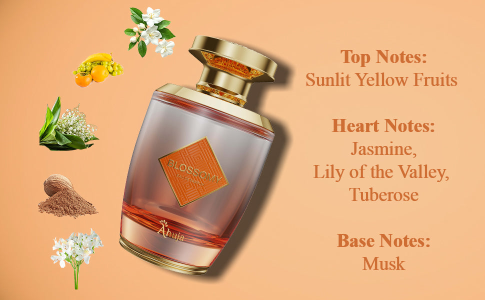 Ahuja Blossomy – Perfume Árabe 100 ml  Frescura floral, femenina y elegante