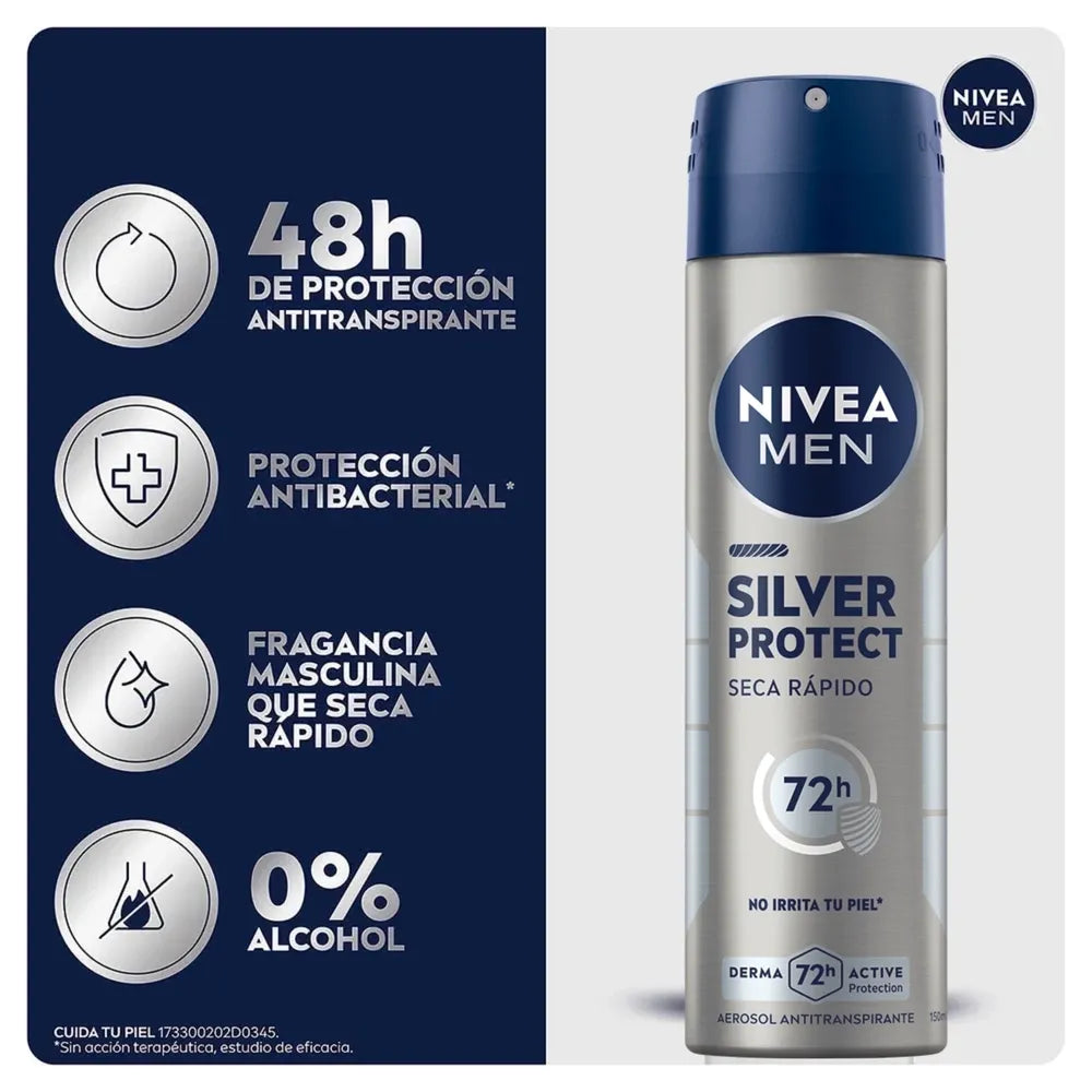 NIVEA Men Silver Protect Antitranspirante Aerosol