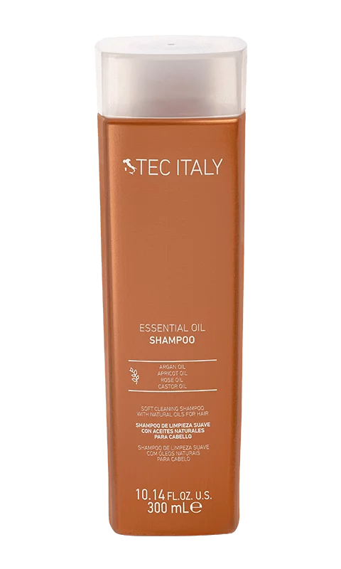 Tec Italy Shampoo Essential Oil 300 ml – Limpieza Suave y Nutrición con Aceites Naturales