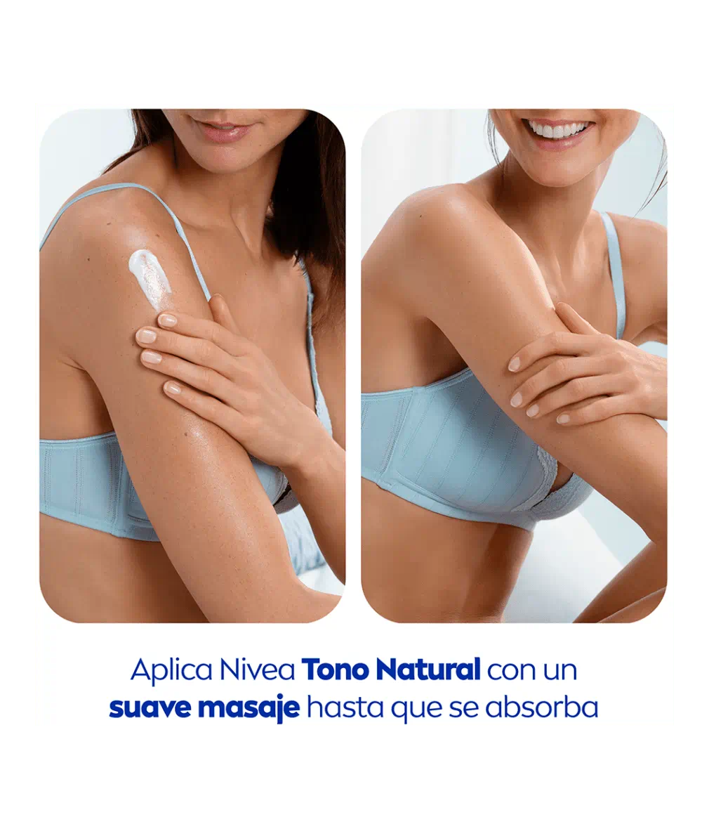 NIVEA Crema Corporal Tono Natural 48H – 400 ml y 1000 ml