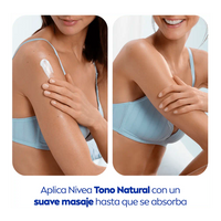 NIVEA Crema Corporal Tono Natural 48H – 400 ml y 1000 ml