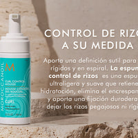Moroccanoil Curl Control Mousse – 150 ml  Mousse ligera para rizos definidos, con volumen y sin frizz