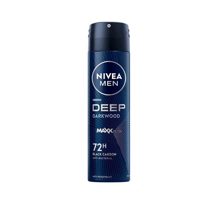 NIVEA Men Deep Darkwood Maxx Tech 72h Deodorant Spray – 150 ml