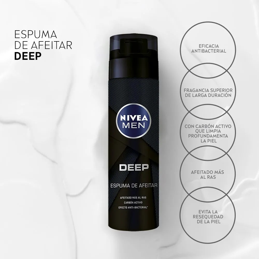 NIVEA MEN Deep Espuma de Afeitar