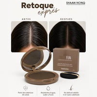 Chihtsai ColorFun Hair Cover Café – Polvos Retocadores para Canas y Raíces