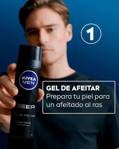 NIVEA MEN Deep Gel de Afeitar Clean Shave – 200 ml
