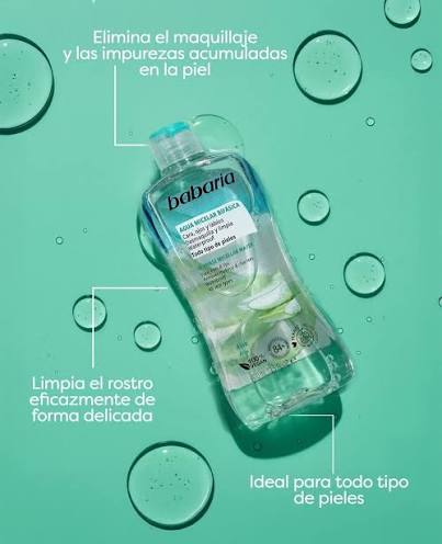 Babaria Agua Micelar Bifásica Aloe Vera – 400 ml