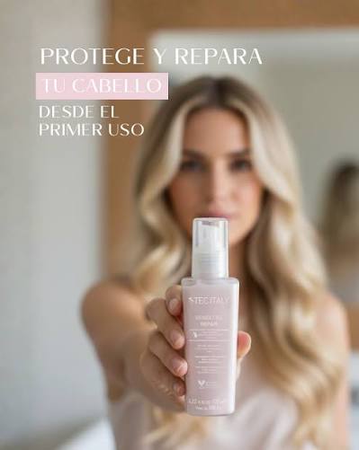 TEC ITALY Riparatore Tratamiento Reparador para Cabello Sobreprocesado – 125 ml  Tratamiento intensivo para reparar y fortalecer el cabello extremadamente dañado