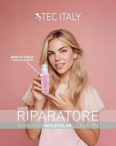 TEC ITALY Riparatore Tratamiento Reparador para Cabello Sobreprocesado – 125 ml  Tratamiento intensivo para reparar y fortalecer el cabello extremadamente dañado