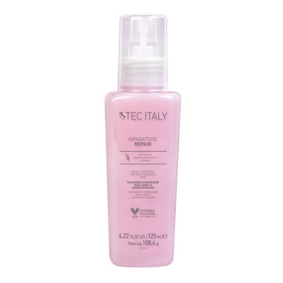 TEC ITALY Riparatore Tratamiento Reparador para Cabello Sobreprocesado – 125 ml  Tratamiento intensivo para reparar y fortalecer el cabello extremadamente dañado
