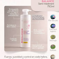 Chihtsai Balance Lotus Semi Treatment – 750 ml  Tratamiento profesional hidratante y equilibrante para cabello seco, maltratado y con frizz