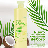 Kit Chihtsai Hydro Hyaluron Coconut – Shampoo + Semi Treatment (1000 ml c/u)  Rutina profesional de hidratación profunda para cabello seco, deshidratado y con frizz