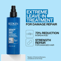 Redken Extreme Anti-Snap – 250 ml | Tratamiento Leave-In Antiquiebre para Cabello Dañado