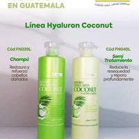 Kit Chihtsai Hydro Hyaluron Coconut – Shampoo + Semi Treatment (1000 ml c/u)  Rutina profesional de hidratación profunda para cabello seco, deshidratado y con frizz