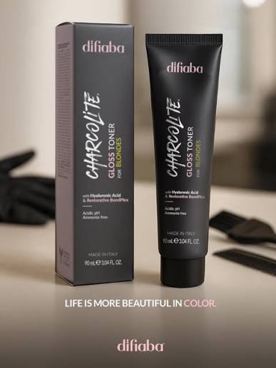 DIFIABA Charcolite – Coloración Profesional  Tinte capilar con tecnología Charcolite para un color intenso, brillante y de apariencia saludable