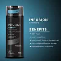 TRUSS Infusion Shampoo – 300 ml  Shampoo hidratante y reparador para cabello seco, opaco y dañado