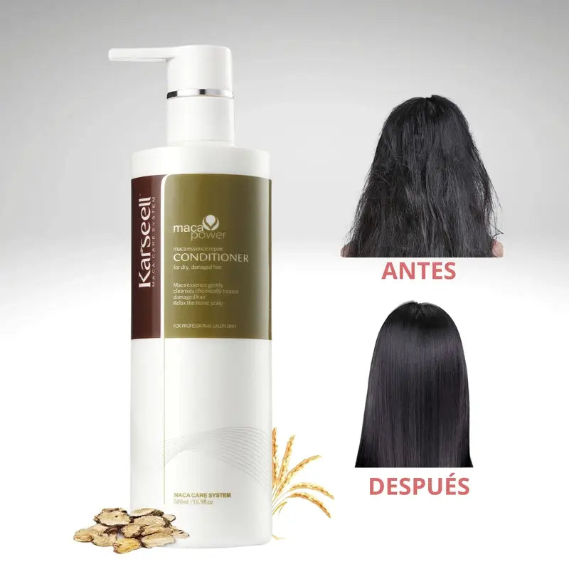 Karseell Repair Conditioner – 500 ml  Acondicionador reparador para hidratación profunda, suavidad y fortalecimiento capilar
