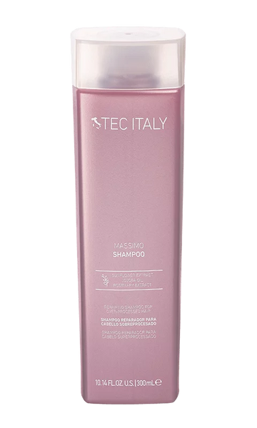 Tec Italy Shampoo Massimo 300 ml – Reparación Intensiva para Cabello Sobreprocesado