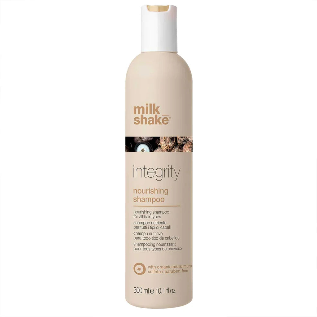 Milk Shake Integrity Nourishing Shampoo – 300 ml  Shampoo nutritivo para cabello seco, dañado y tratado químicamente
