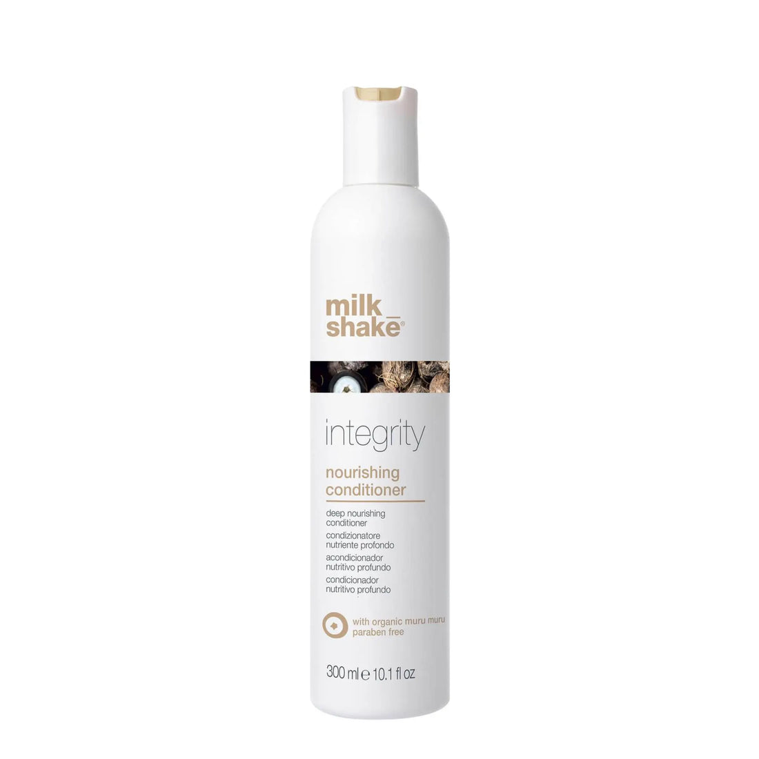 Milk Shake Integrity Nourishing Conditioner – 300 ml  Acondicionador nutritivo para cabello seco, dañado y tratado químicamente