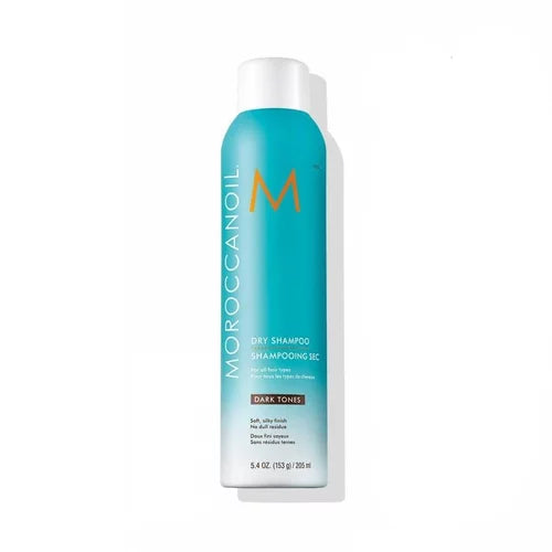 Moroccanoil Dry Shampoo Dark Tones – 205 ml  Shampoo en seco para cabellos oscuros: frescura, volumen y limpieza instantánea