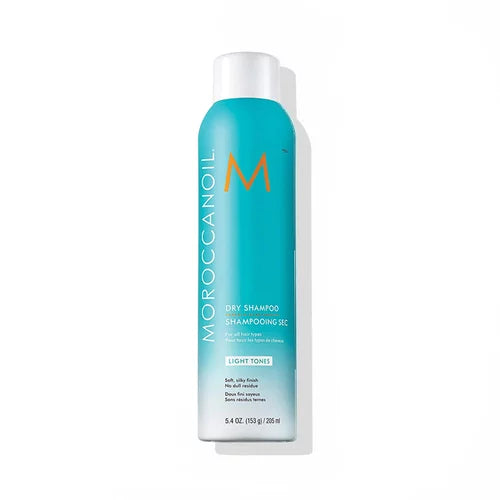 Moroccanoil Dry Shampoo Light Tones – 205 ml  Shampoo en seco para cabellos claros: frescura, volumen y limpieza instantánea