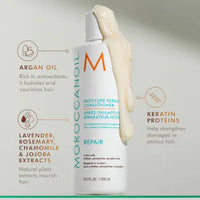 Moroccanoil Moisture Repair Conditioner – 250 ml  Acondicionador reparador e hidratante para cabello dañado o tratado químicamente