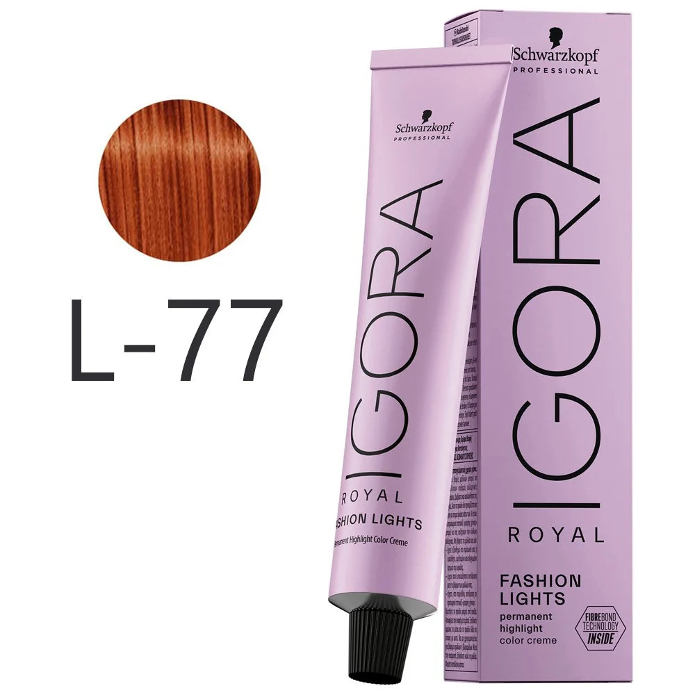 IGORA ROYAL Fashion Lights L-77 Cobrizo Intenso – 60 g