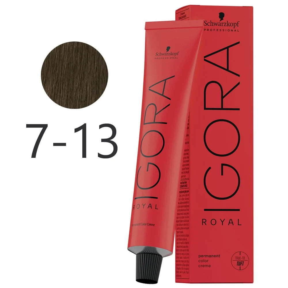 IGORA ROYAL 7-13 Rubio Medio Ceniza Mate – 60 g
